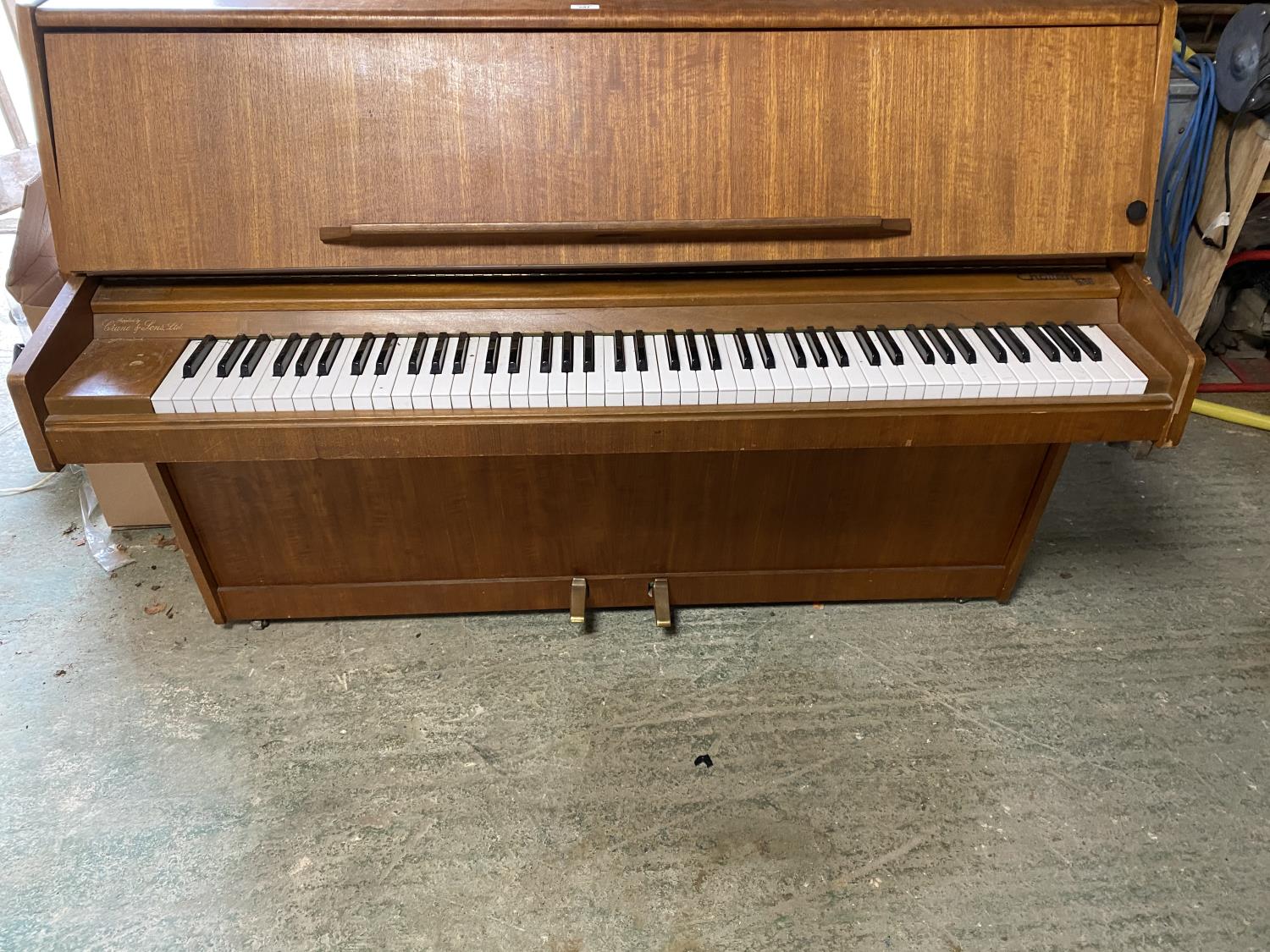 Modern Teak framed piano Condition - fairly good - Image 3 of 3