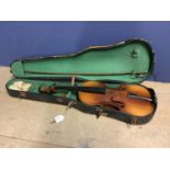 Czech violin with bow and case