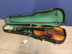 Czech violin with bow and case