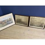 After GD Giles, (1831-1887) black and white prints, a pair, "The Cheshire 1904", signed and titled