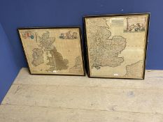 Continental - Dutch - coloured map, South East of England, 58 x 48cm (condition - considerable