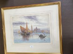 HUBERT JAMES MEDLYCOTT (1841-1920) watercolour, "Venice" signed lower left dated 1914 title lower