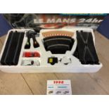 SCALEXTRIC, Le Mans 24hr, in original box, with some wear
