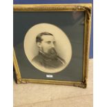 C19th Pencil drawing , oval, titled verso, Henry Vth marquis of Aylesbury, 31 x 25cm , Framed and