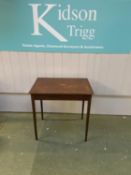 Edwardian inlaid mahogany sidetable with a drawer 71cm W Condition. Generally good, some wear,