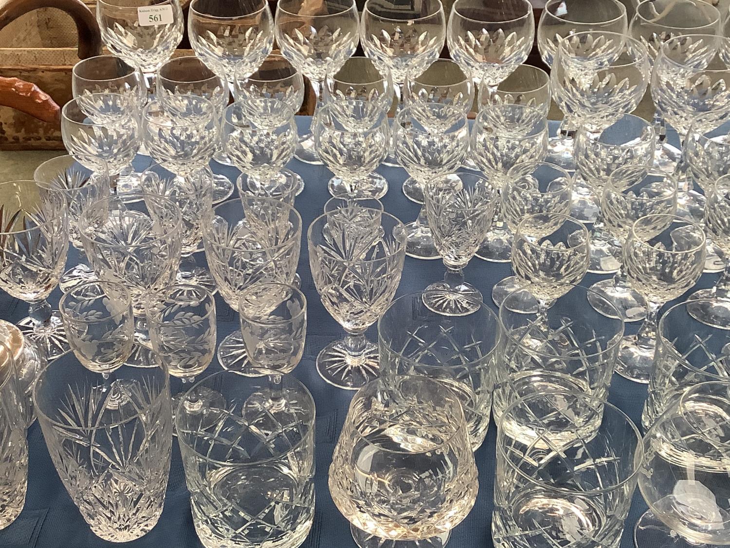 An extensive suite of cut glass wine glasses including several sets, 12 goblets marked Z 14 - Image 3 of 7