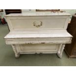 Late Regency painted upright piano 135 cmL Condition no markers label in need of restoration