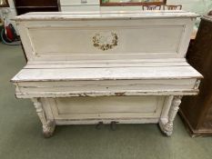 Late Regency painted upright piano 135 cmL Condition no markers label in need of restoration
