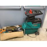 Bosch Axt 25TC electric garden shredder and a workX Rockwell electrics chain saw (2)