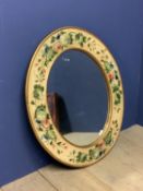 Decorative circular mirror