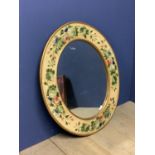 Decorative circular mirror