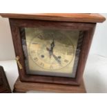 Charity Lot 2 modern mantel clocks Condition . Damaged