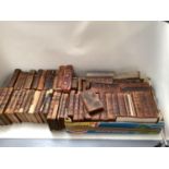 Quantity of C17th/C18th and later very worn leather bound books - see images for details , including