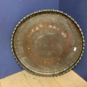 Large Copper tray, 69cm diam