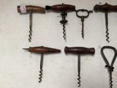 Quantity of Antique corkscrews (10)