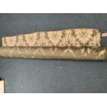 Part roll of furnishing fabric, in greens and gold patterns Damask fabric. (new £300+)