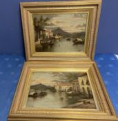 Pair of Oil on canvas, Lakeland scenes, both signed indistinctly, E Horton, each 29 x 39.