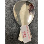 Guild of Handicrafts caddy spoon hammered, London 1986