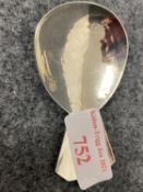 Guild of Handicrafts caddy spoon hammered, London 1986