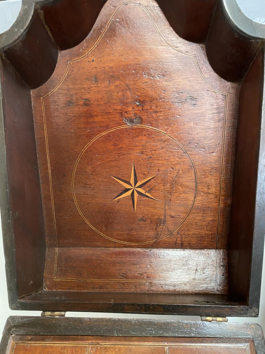 2 similar Georgian mahogany fitted knife boxes - Image 4 of 8