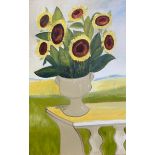 GEORGE S WISSINGER C20th, oil, Sunflowers, 2019, 90 x 59cm, framed, Condition: Good