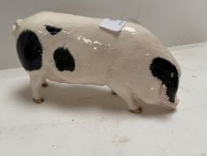 Beswick White Pig, and Doulton Gloucester Old Spot Pig