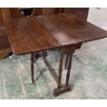 Rosewood Sutherland table, extended 95 x 83cm, condition wobbly/needs attention