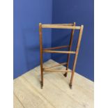 Folding wooden towel rail