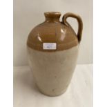 Stoneware flagon approx. 30cm H. Condition: Some wear, minor cracks & marks