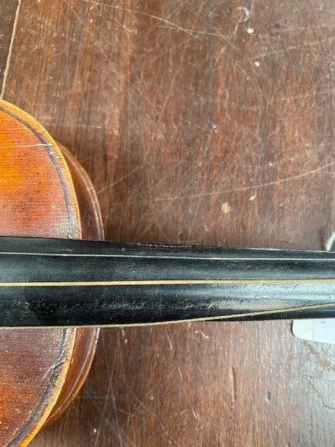 Two violins, both in need of restoration, see images for details and condition - Image 10 of 10