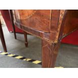 Fine quality George III bow front inlaid mahogany sideboard 184cm W x 76cm D x 94cm H. Condition: