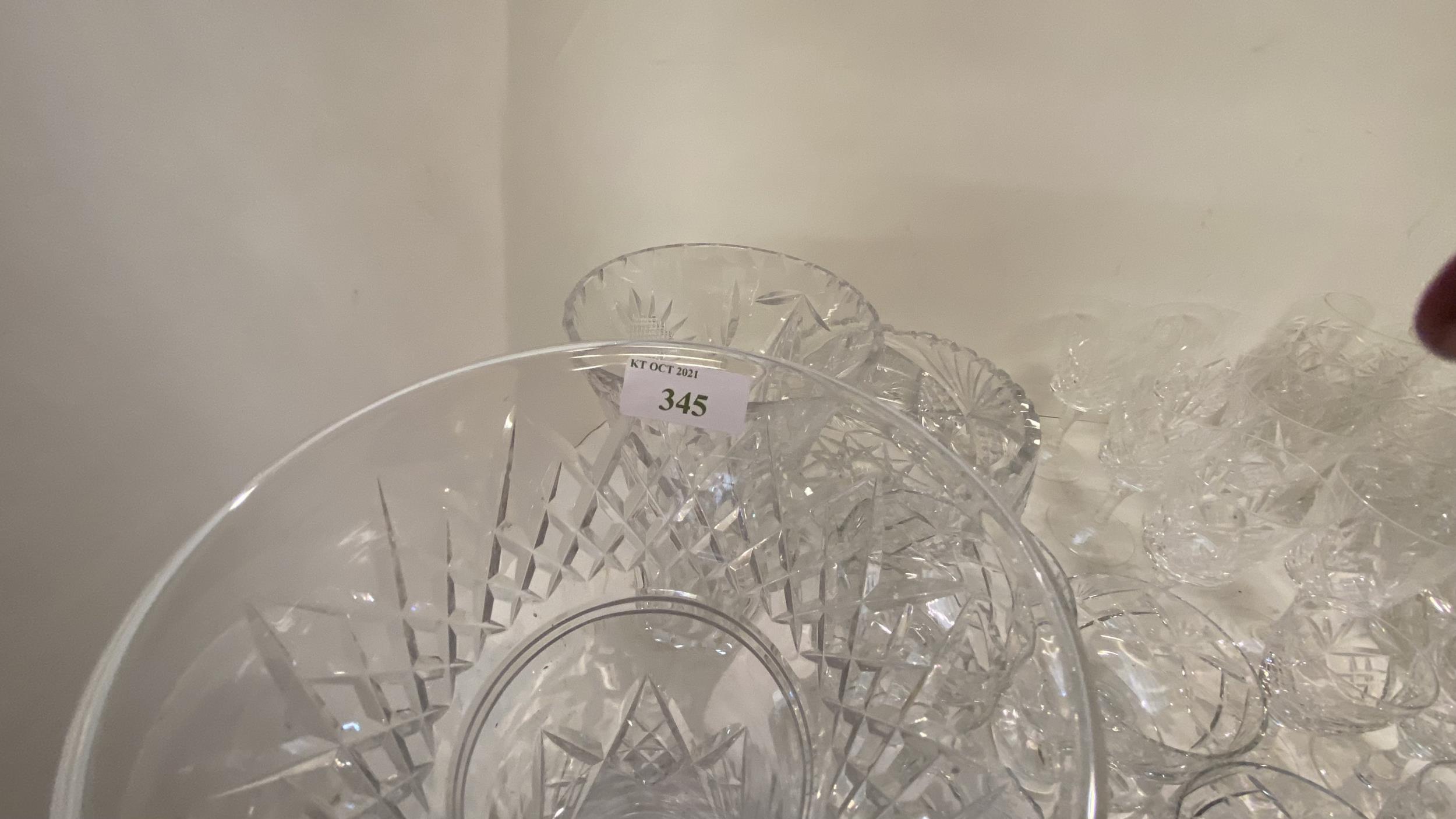 Large qty of glass wear including decanters, vases, wine glassed, tumblers etc. - Image 7 of 7