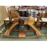 Small wooden rocking horse