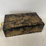 Decorative black chinoiserie box