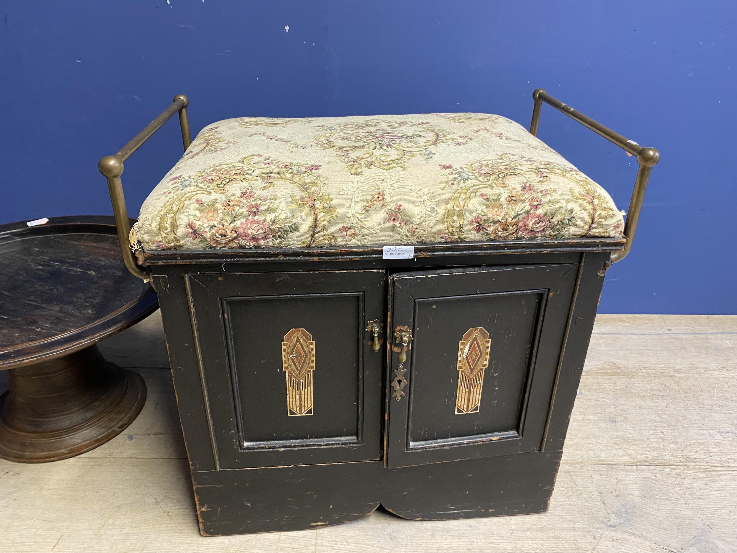 Quantity of general furniture to include Victorian mahogany gents dressing table mirror, and - Image 3 of 3