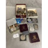 Large collection of C19th & C20th coinage and plated vesta case