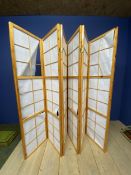 Modern six panel screen in need of restoration