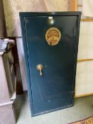 Large tall green safe , 61 X 122 X 51cm, Cyrus Price & Co, Wolverhampton (purchaser please note: