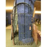 Large arched wrought iron garden gate (some wear)
