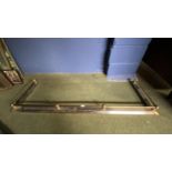 Brass fender, 160cm wide