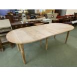 Neptune dining table with three leaves 231cm length extended 110 cm wide Condition the extending
