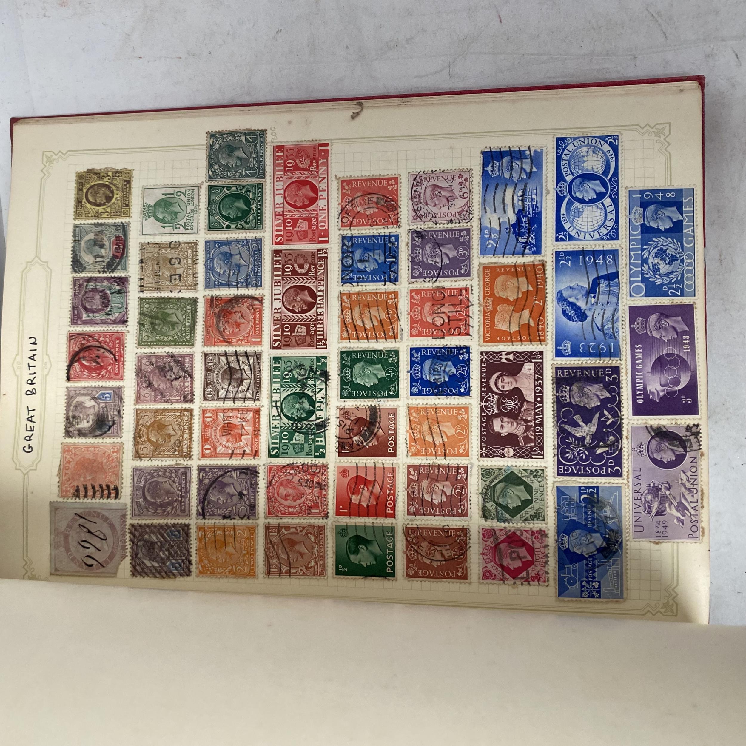 2 stamp albums: World Stamps, & an autograph book - Image 8 of 14