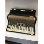 Hohner Carena III M Accordion, and a modern violin and 2 bows