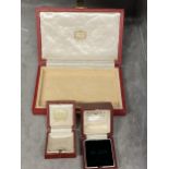 Three jewellery boxes, 2 Cartier, 1 Asprey