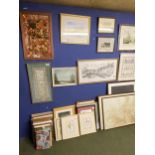 Qty of framed. & framed & glazed pictures & prints being sold on behalf of Prospect Hospice, see