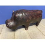 Leather model of a Hippo