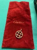 A Cartier pendant, marked Cartier 750/18ct, 20 grams