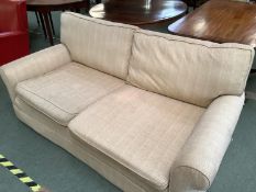Beige Sofa 198 cm wide x 99 cm depth Condition: some stains/marks