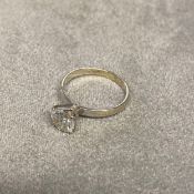 Solitaire diamond ring, in original box