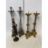 Quantity of decorative candle stands